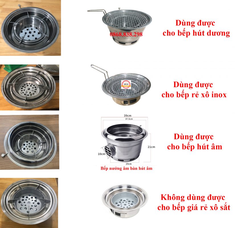 Kiềng ăn lẩu 5 chân dành cho bếp nướng than hoa nhà hàng Kiềng dùng cho bếp nướng than hoa BBQ