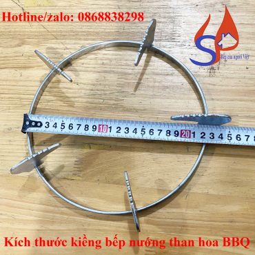 Kích thước kiềng bếp nướng than hoa BBQ