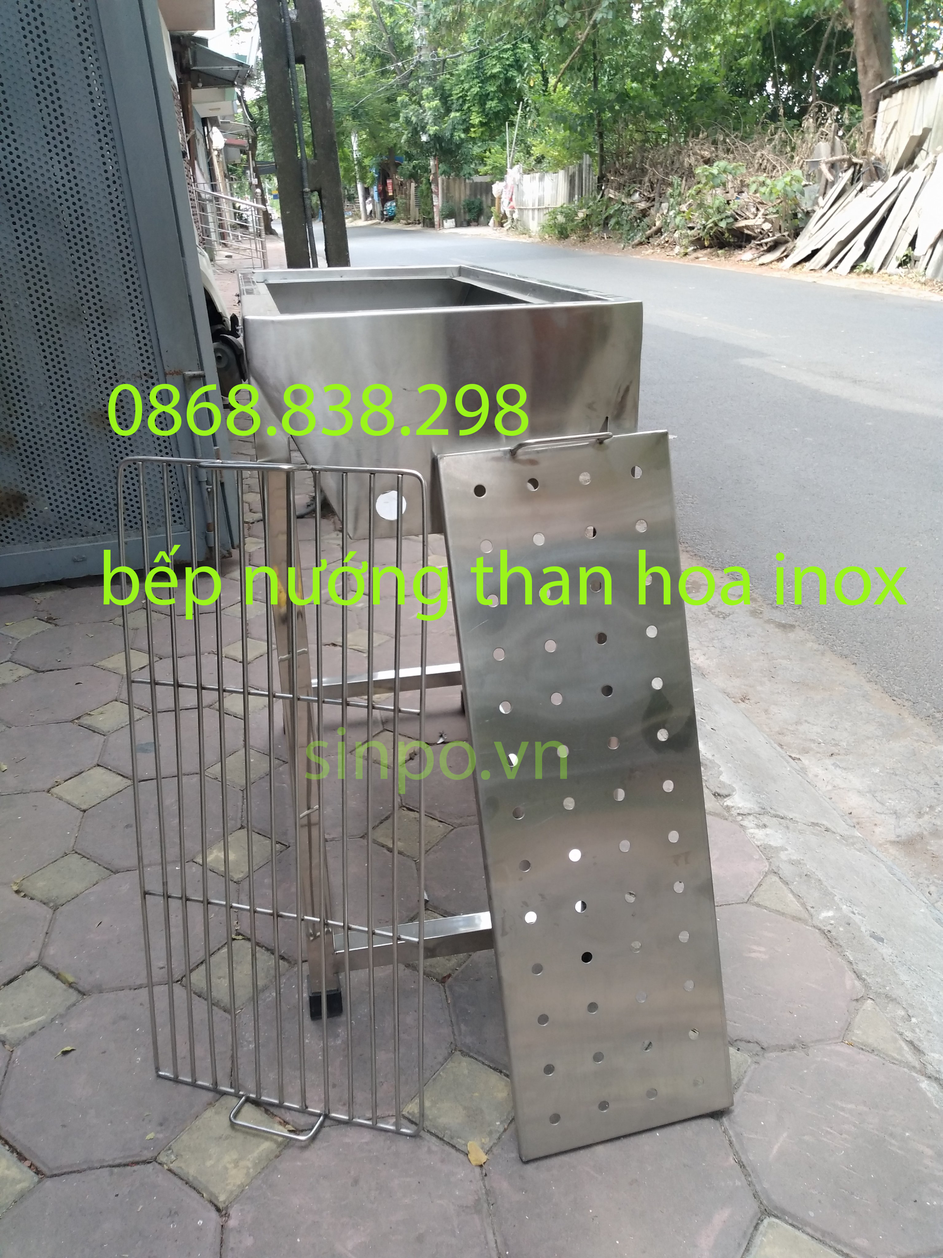 Bếp nướng than hoa inox