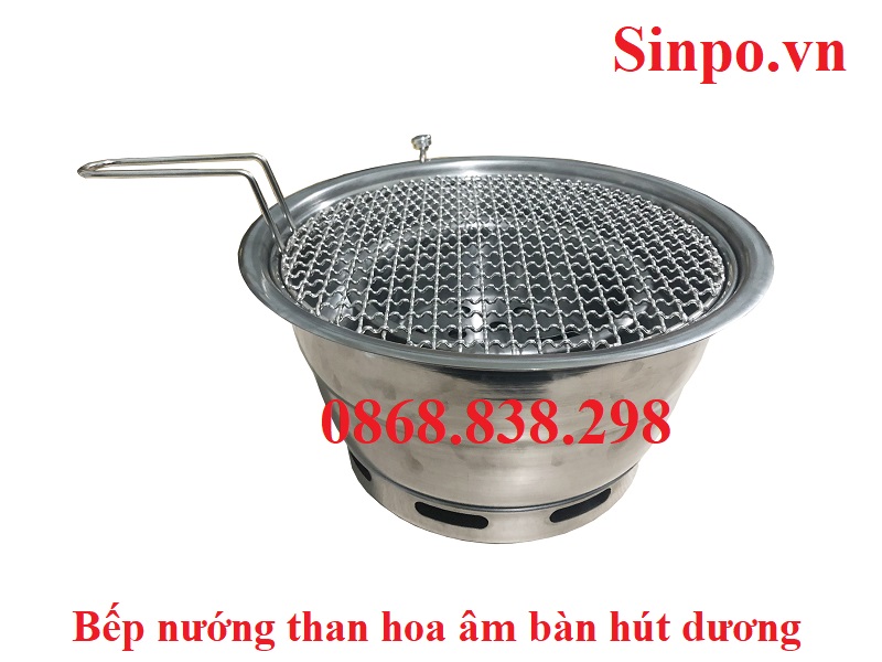 Bếp nướng than hoa không khói âm bàn hút trên tại Bắc Giang giá rẻ