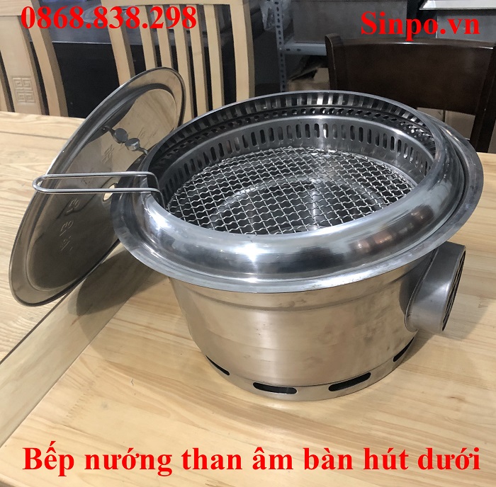 Địa chỉ mua bếp nướng than âm bàn hút dưới tại Bình Định