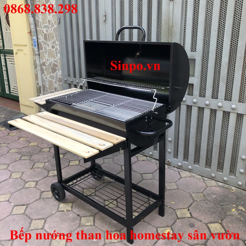 Bếp nướng than hoa homestay sân vườn