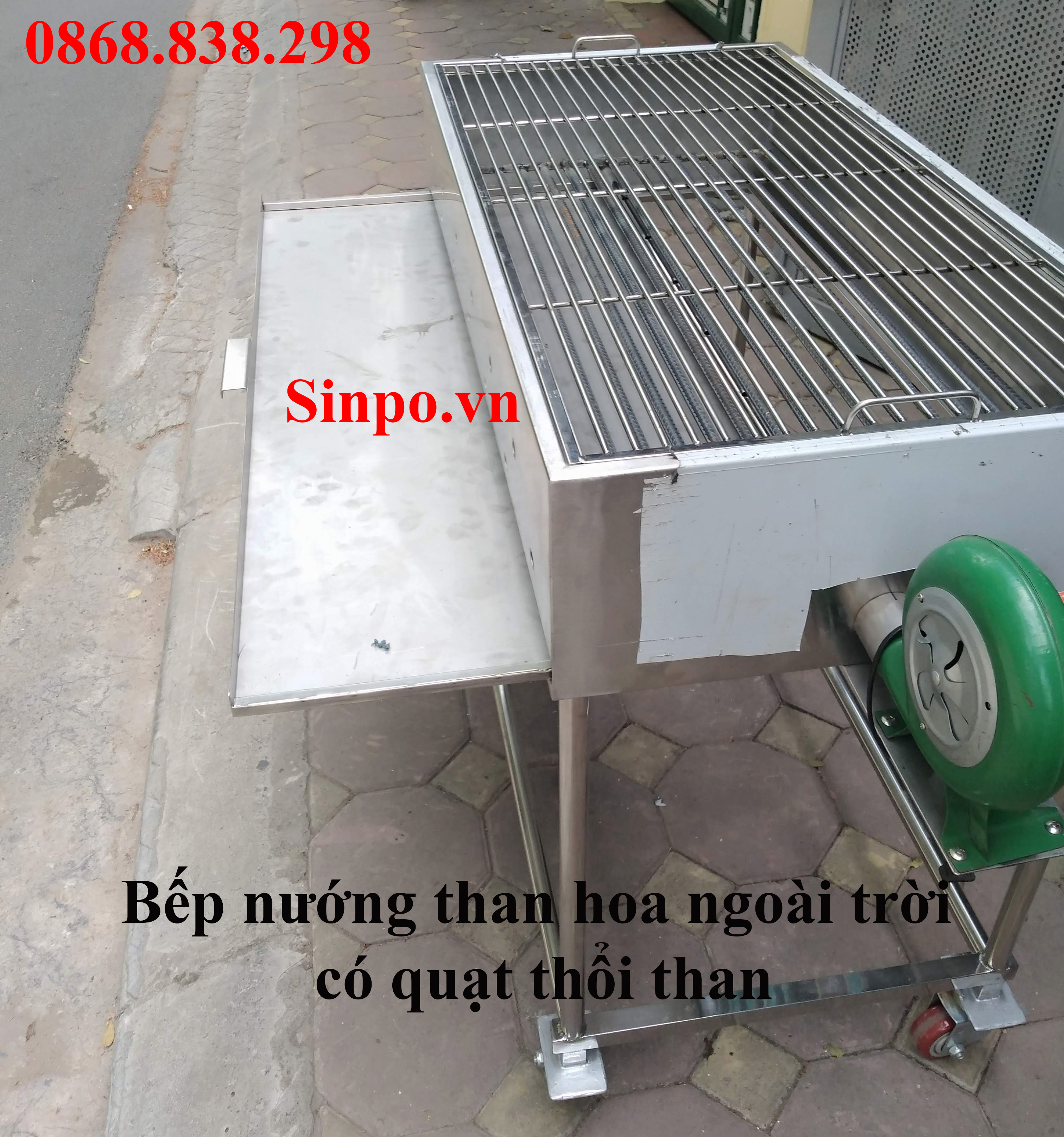 Giá bán bếp nướng than hoa ngoài trời có quạt thổi than uy tín tại Hà Nội, Hải Phòng, Đà nẵng, HCM
