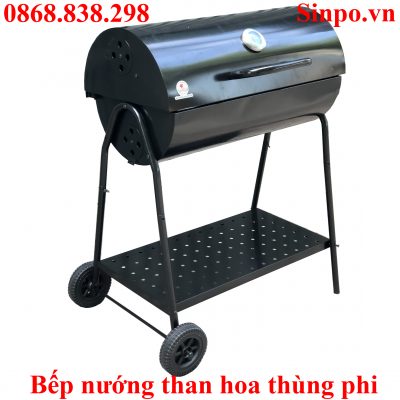 Bếp nướng than hoa thùng phuy giá rẻ tại Hà Nội, Sài Gòn, HCM