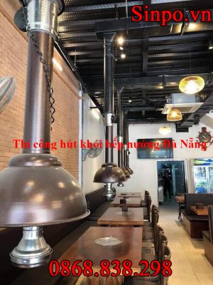 Nhận Thi công hút khói bếp nướng âm bàn tại Đà Nẵng