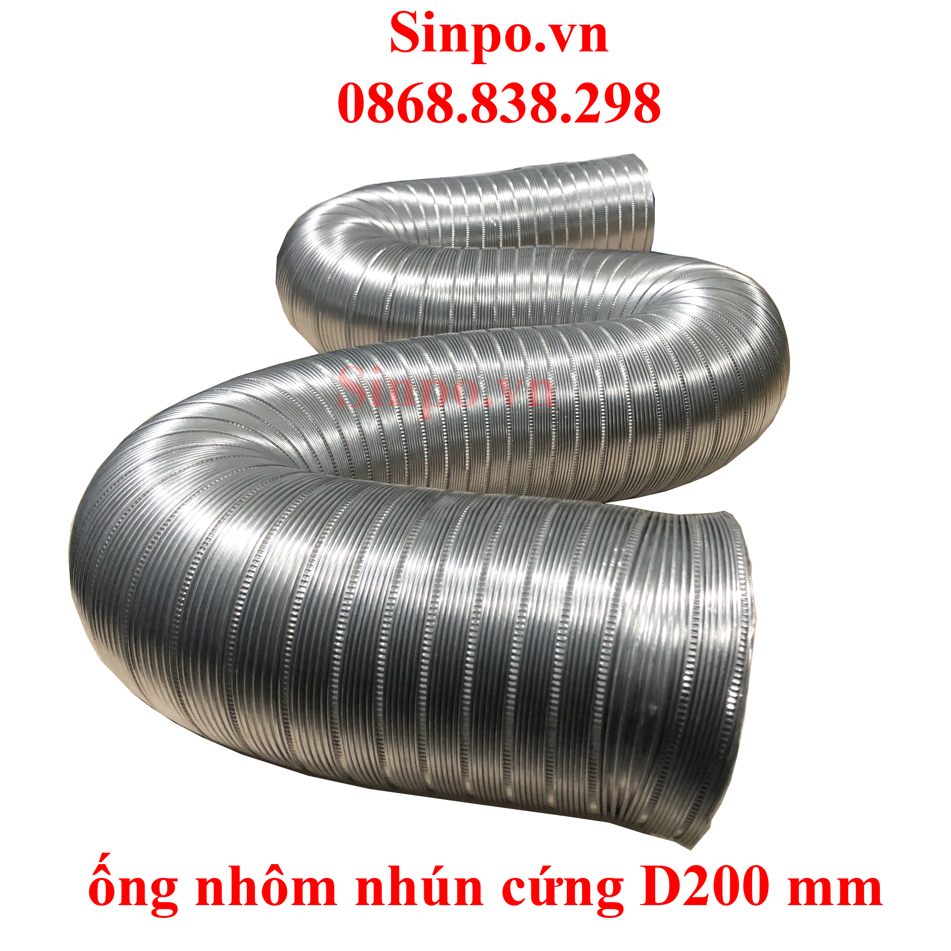 Địa chỉ mua ống nhôm nhún cứng D200 mm tại Hà Nội