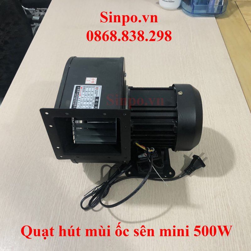 Quạt hút mùi ốc sên mini 500W giá rẻ tại Hà Nội
