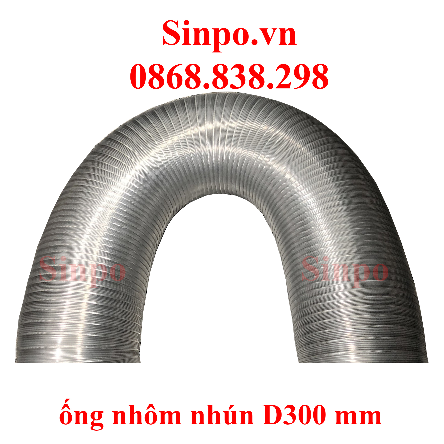 Giá bán ống nhôm nhún D300 mm tại Hà Nội
