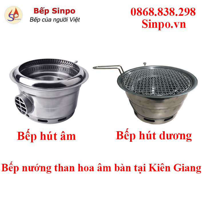 Bếp nướng than hhoa không khói âm bàn tại Kiên Giang