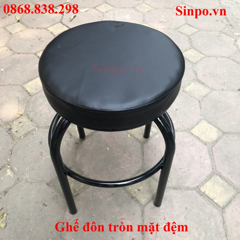 Ghế đôn mặt đệm tròn dành cho nhà hàng, quán ăn Cung cấp ghế đôn tròn mặt đệm giá rẻ