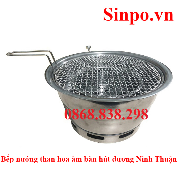 Giá bán bếp nướng than hoa âm bàn hút dương ( trên ) giá rẻ tại Ninh Thuận