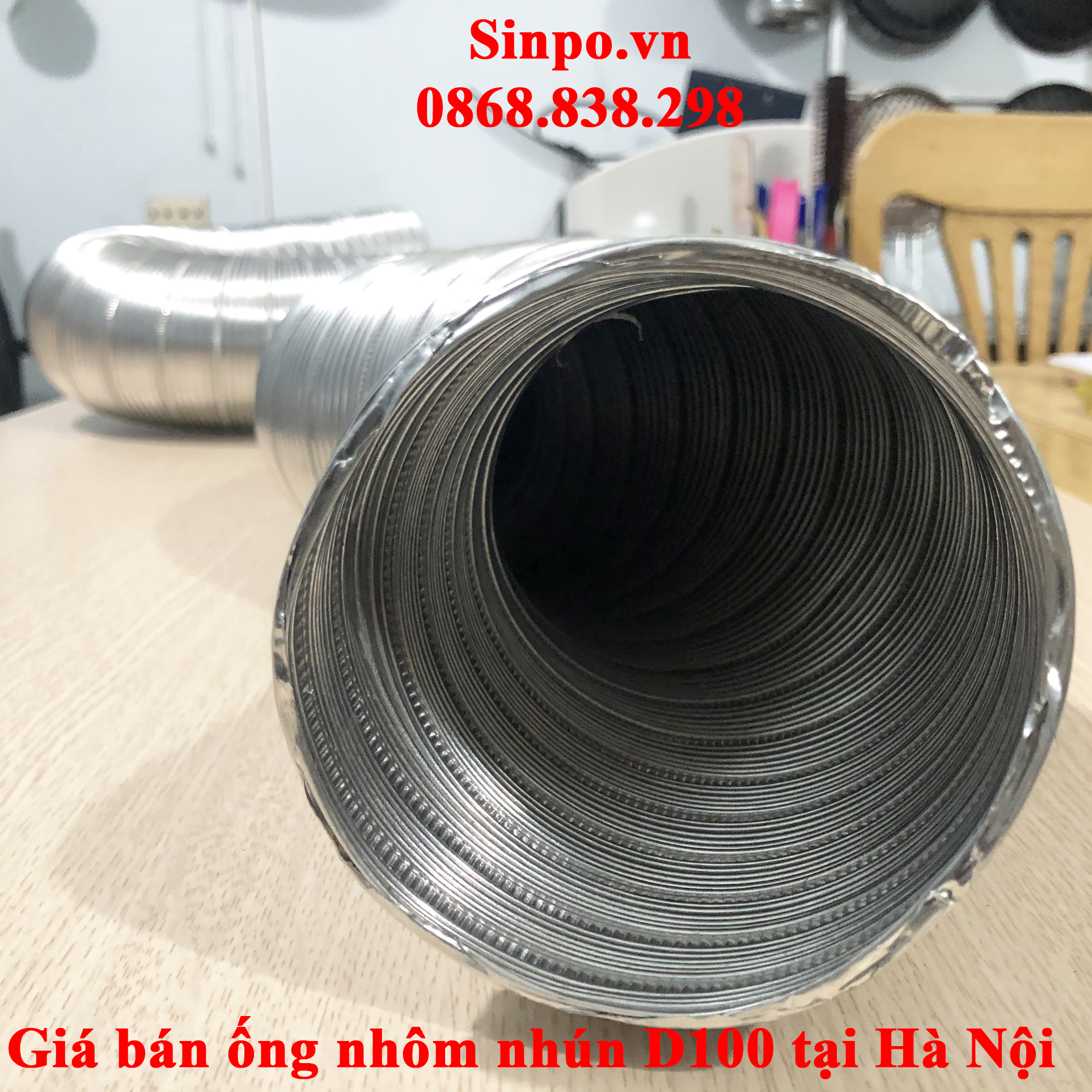 Giá bán ống nhôm nhún D100 mm tại Hà Nội