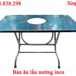 ban an lau nuong inox