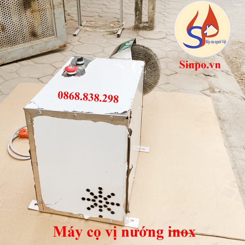 Máy trà vỉ nướng inox cho nhà hàng, quán nướng BBQ Máy cọ vỉ nướng