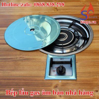 Bếp lẩu gas âm bàn nhà hàng