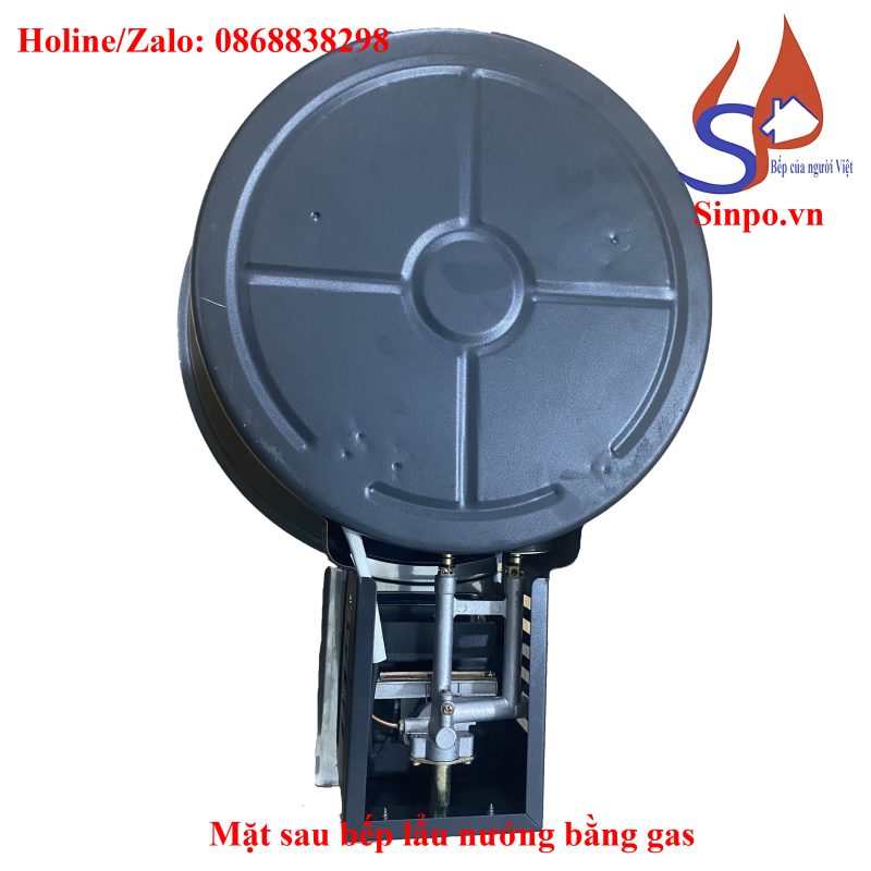 Mặt sau bếp lẩu nướng bằng gas