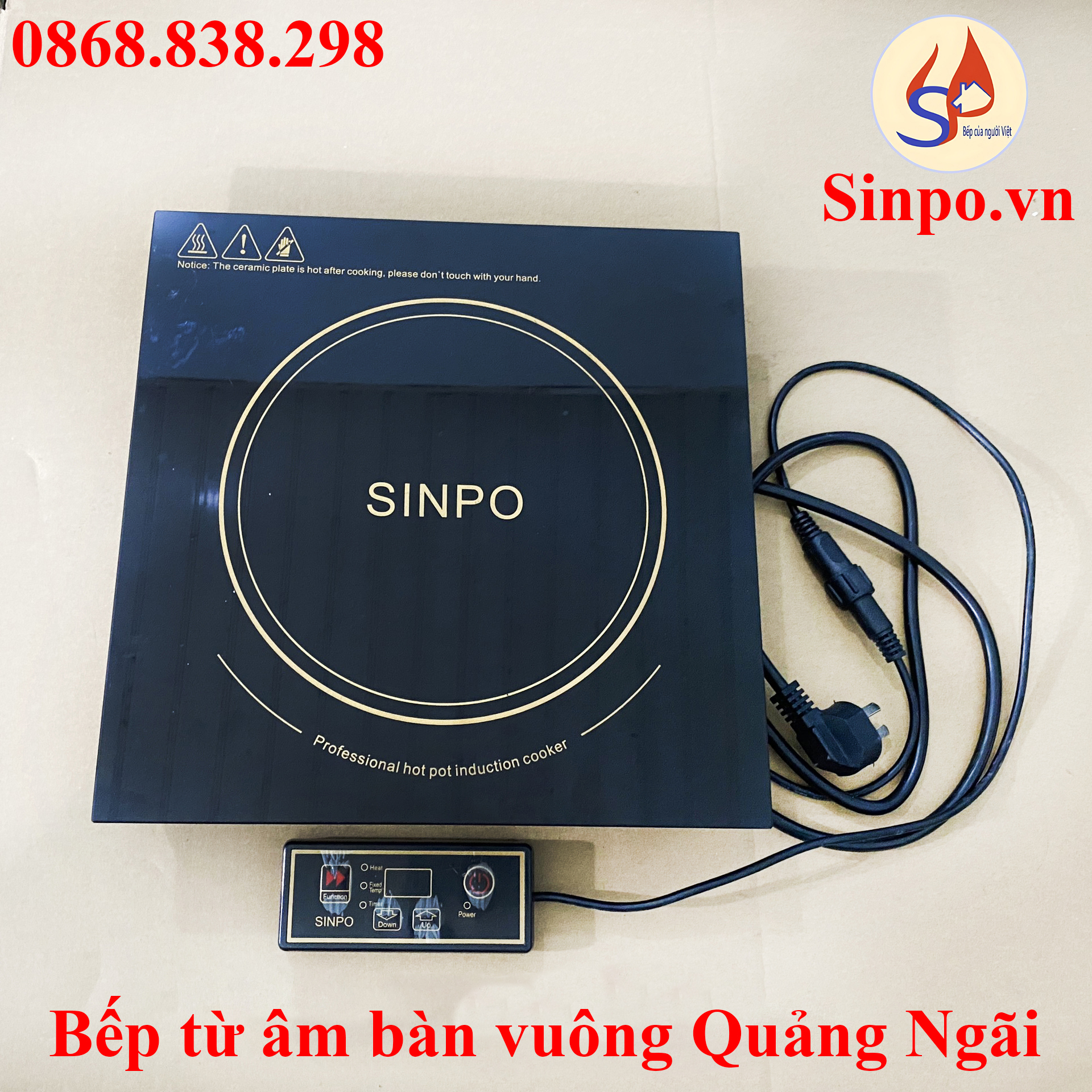 Bếp từ âm bàn vuông tại Quảng Ngãi