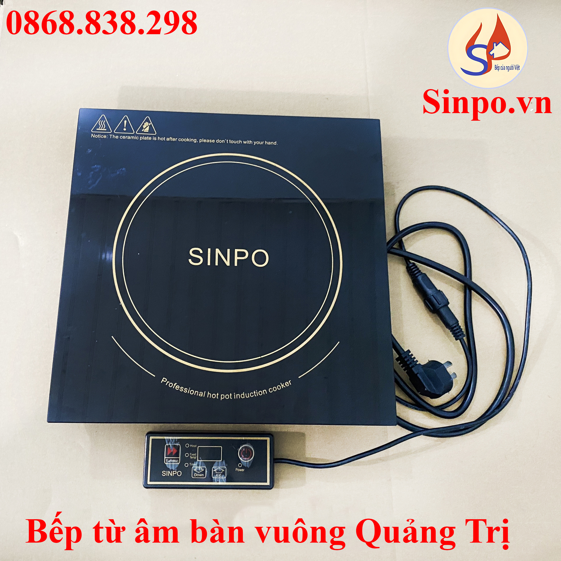 Bếp từ âm bàn vuông tại Quảng Trị