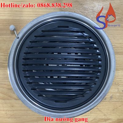 Vỉ nướng gang chống dính thanh ngang
