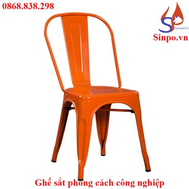 Ghế sắt phong cách công nghiệp