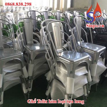 ghế tolix kim loại tựa lưng