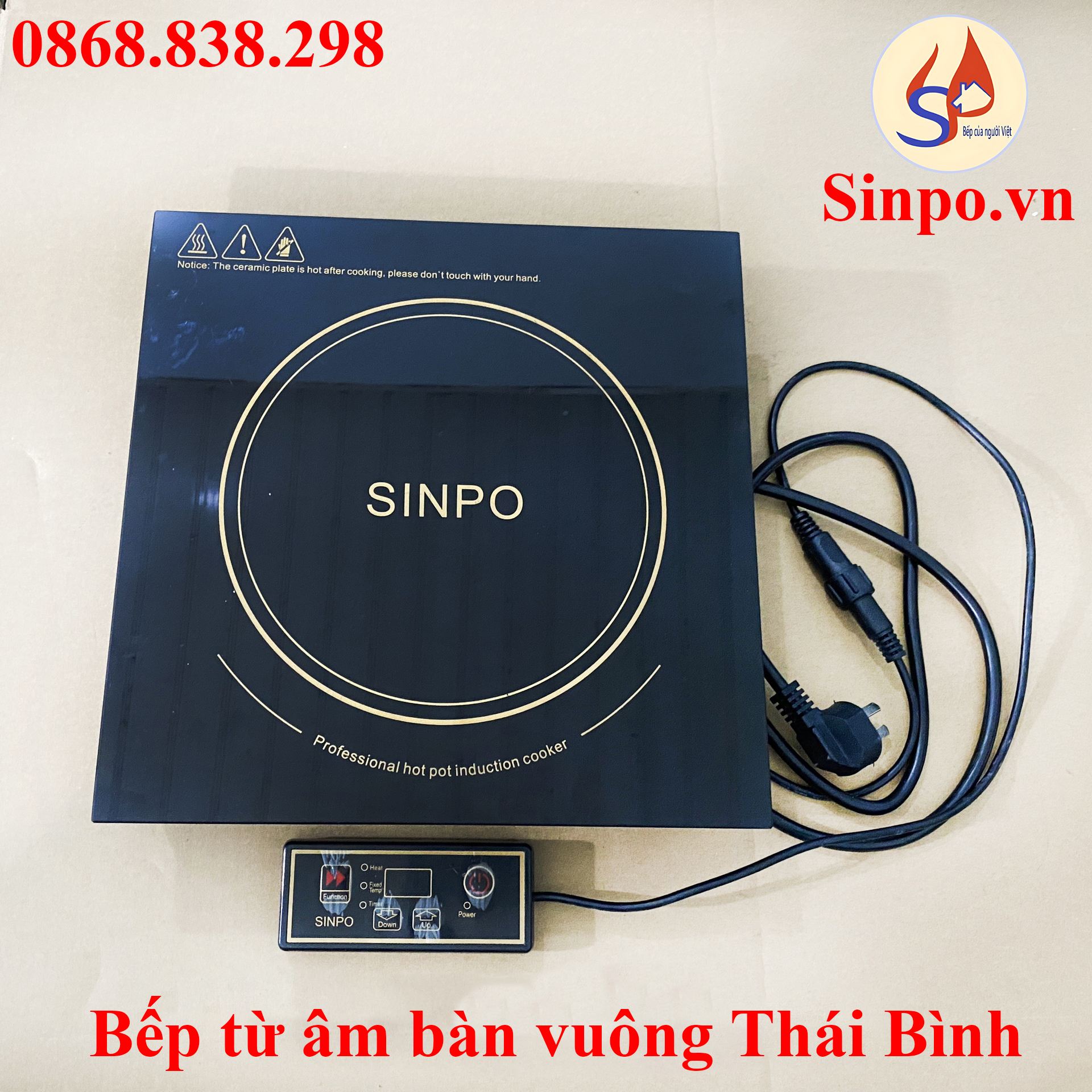 Bếp từ âm bàn vuông tại Thái Bình