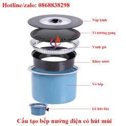 cau tao bep nuong dien co hut mui