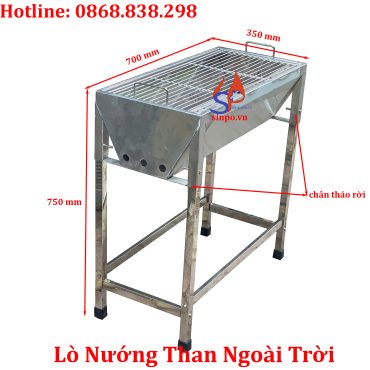 Lò nướng than hoa ngoài trời
