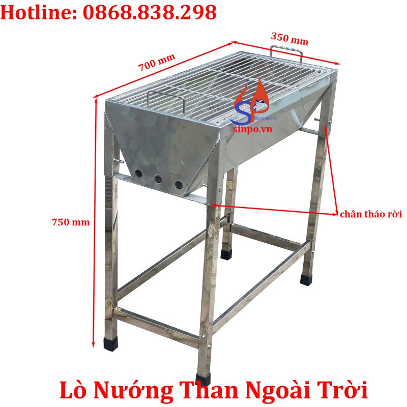 Lò nướng than hoa ngoài trời