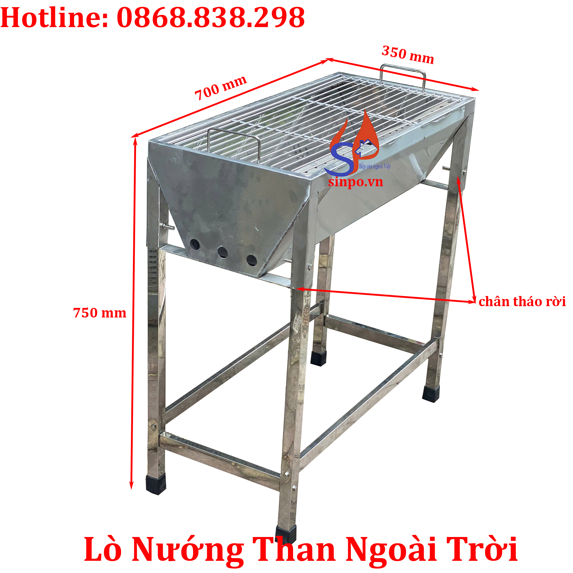 Lò nướng than hoa ngoài trời