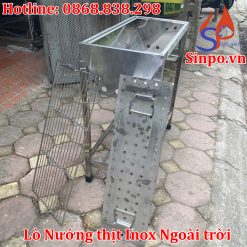 lo nuong thit inox ngoai troi