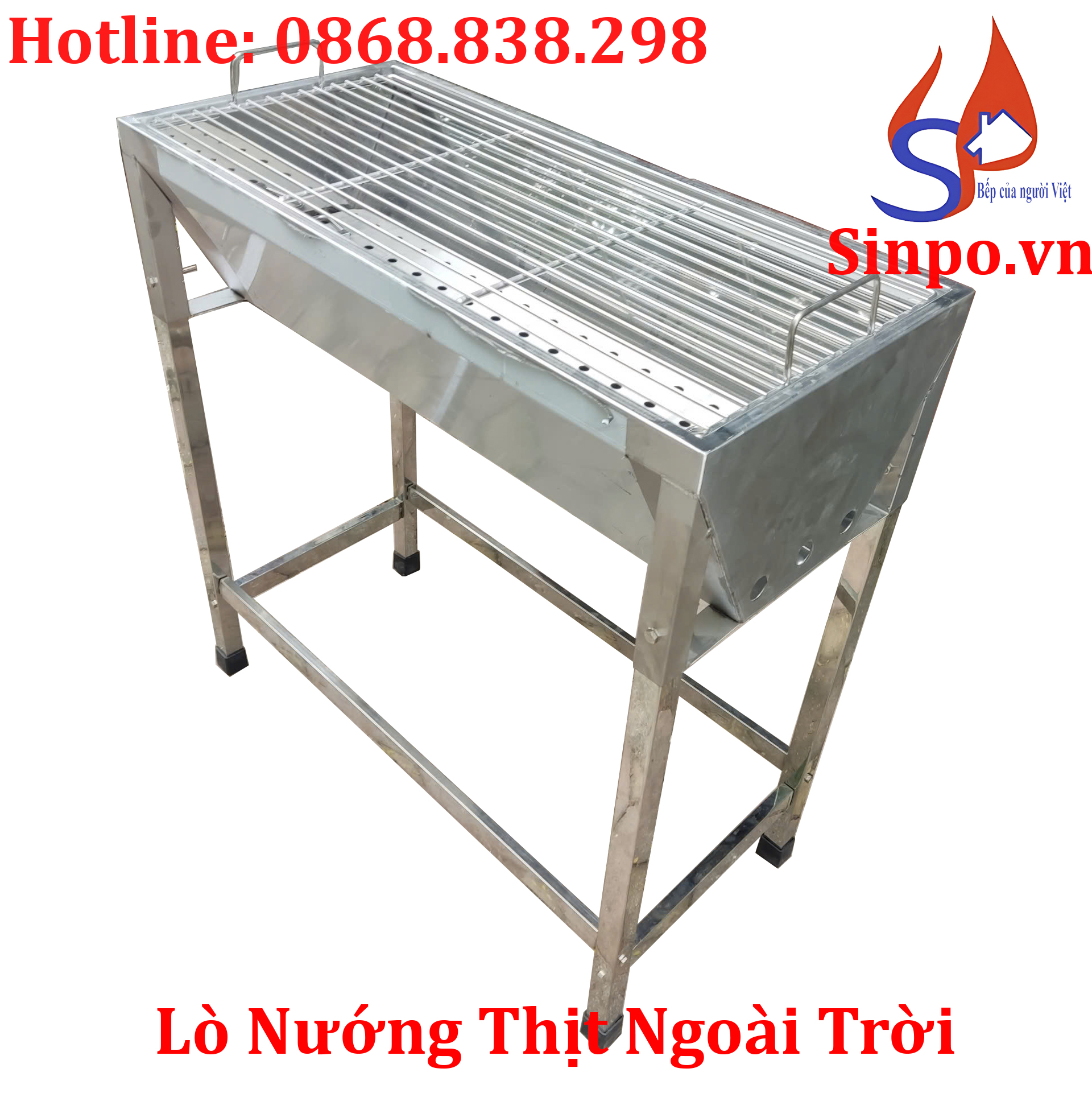 Lò nướng than inox, Bếp nướng than hoa ngoài trời cho gia đình, homestay,.. Lò nướng thịt ngoài trời